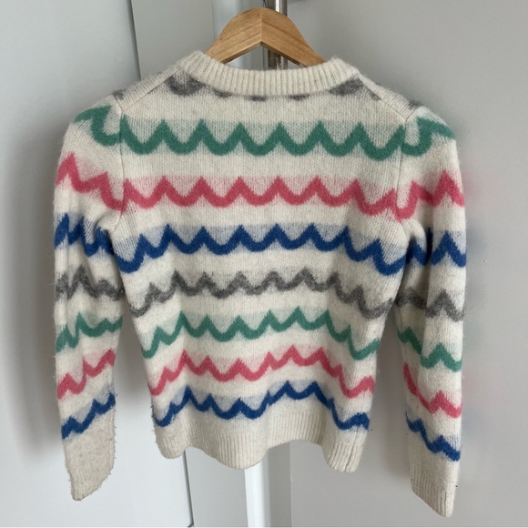 Boden Multicolor Wave Pattern Women's Sweater, S - Picture 3 of 6